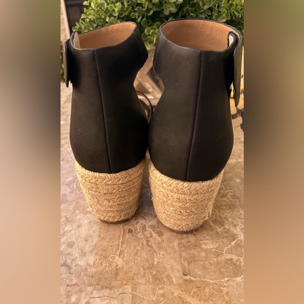 Naturalizer Black Espadrille Sandals. Size 8.5 👋 - Picture 3 of 5